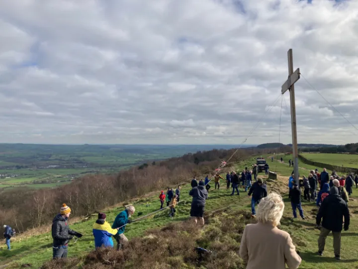 Easter Cross over Otley