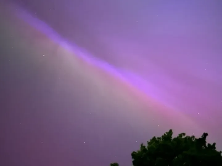 Aurora from Turnpike by Val Warner