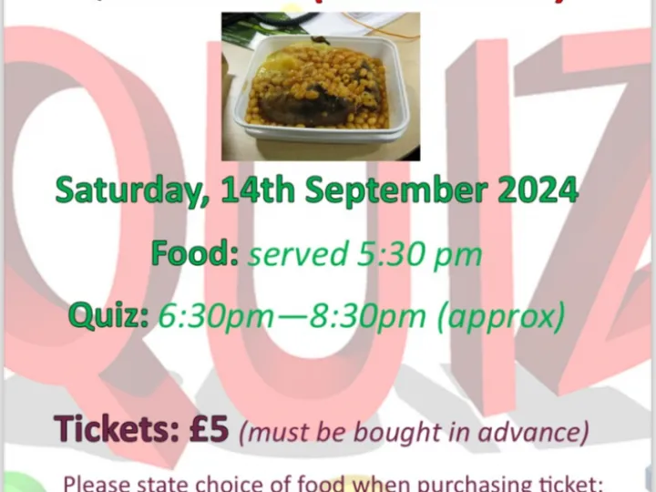 Quiz (With a Meal) 14th Sept 24