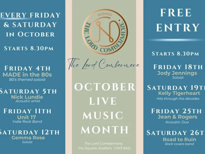 Live Music Sign (A4 (Landscape))