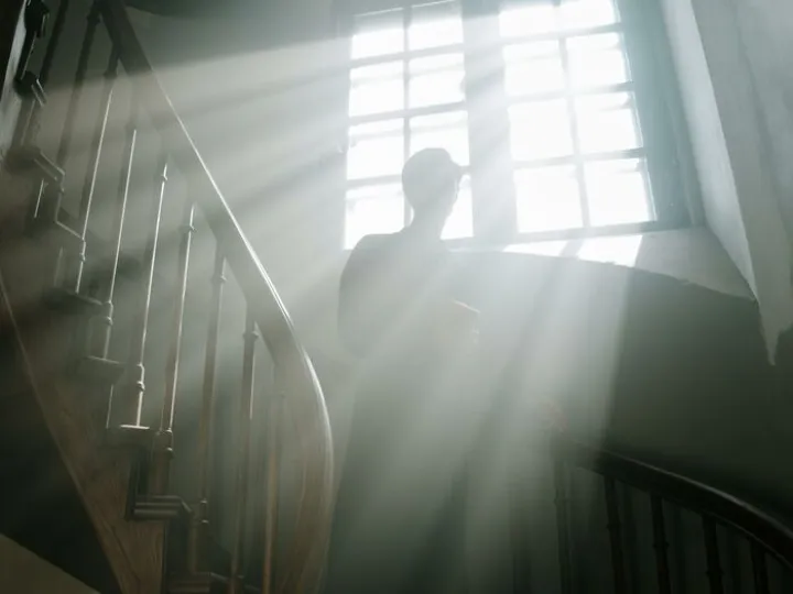 Priest Preaching from a Pulpit