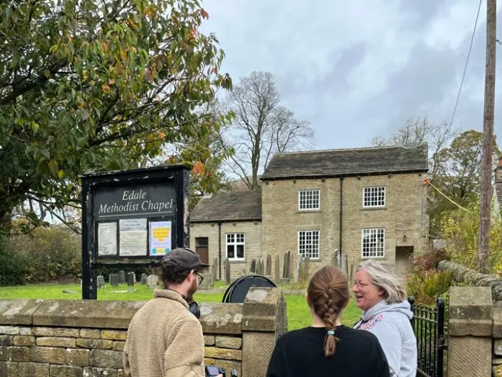 Filming At Edale Methodist Cha