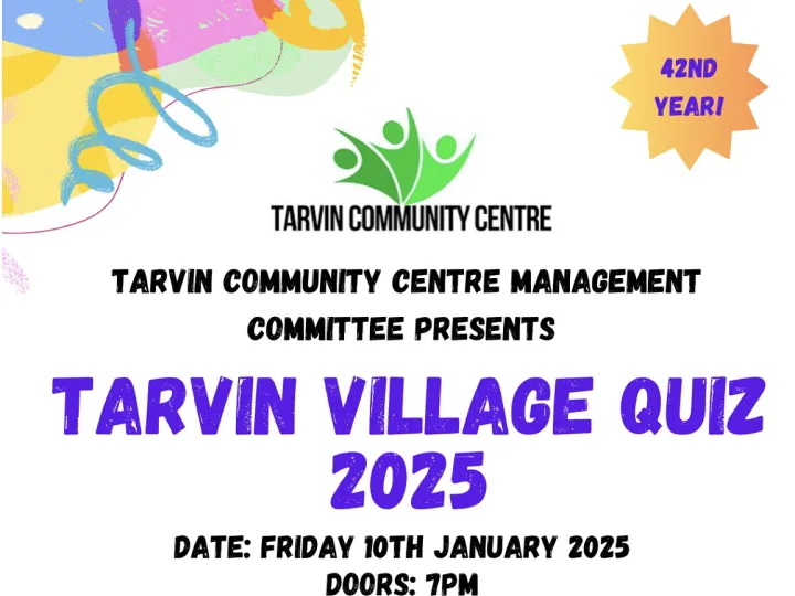 Tarvin Village Quiz Poster 2025