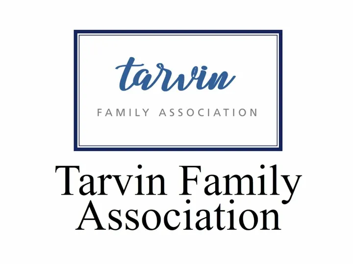 Tarvin Family Association Logo 4x3