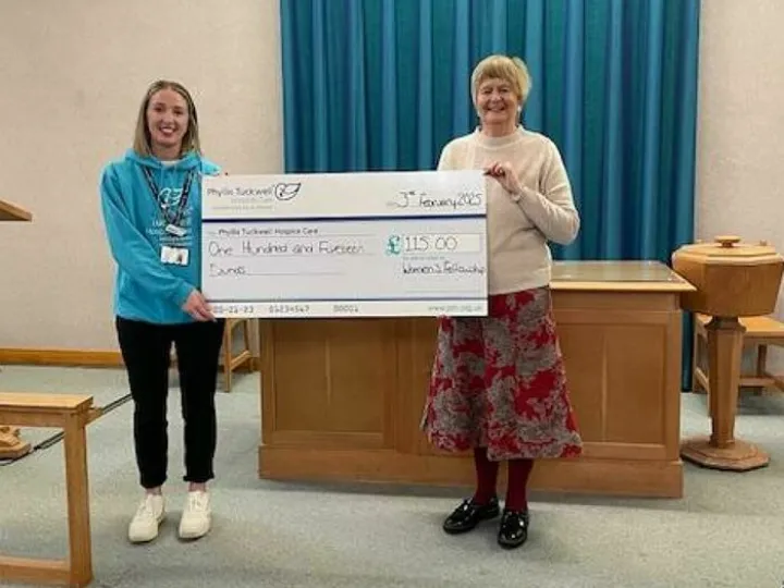 Phyllis Tuckwell at Women's Fellowship