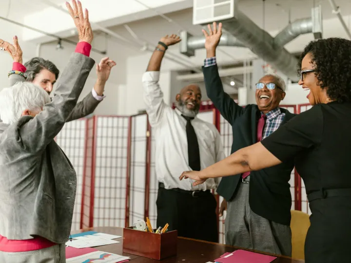 Elderly People Standing