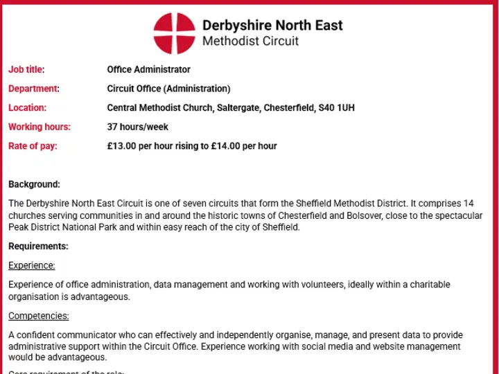 Office Administrator Advert