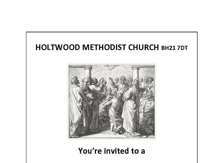 Pentecost Service Poster 2025