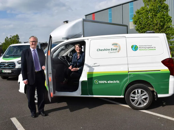 Cllrs Corcoran and Seddon With One of Cecs Electri