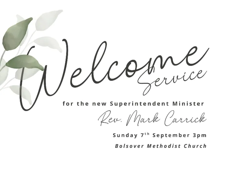 Welcome service Mark Carrick