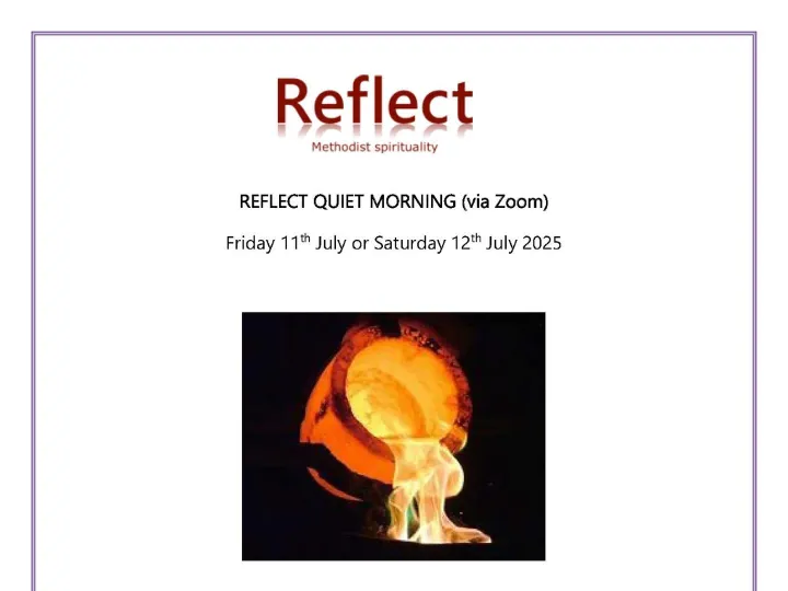 Reflect Quiet Mornings – July 2025 – Flyer
