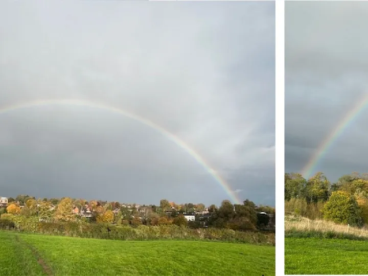 Rainbow over Audlem