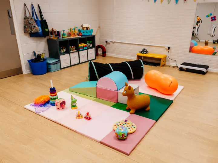 Mats and Toys On Floor